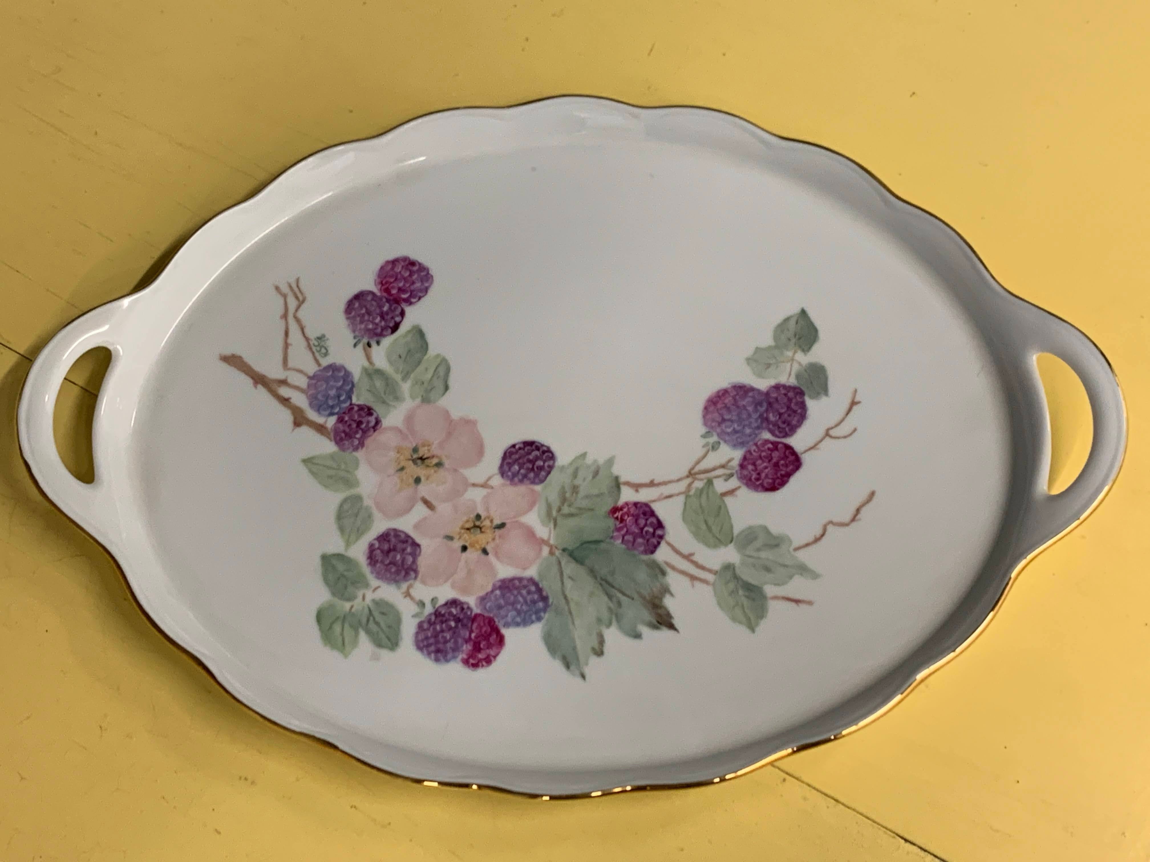 Fine Porcelain China Platter - Mid Century - Imported