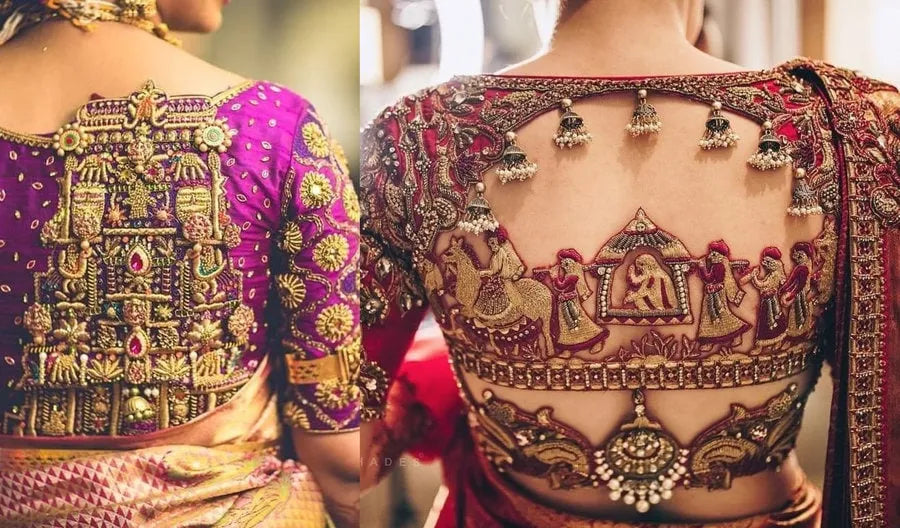 5 Trendy & Fashionable Wedding Silk Saree Blouse Designs for Brides-to-Be!