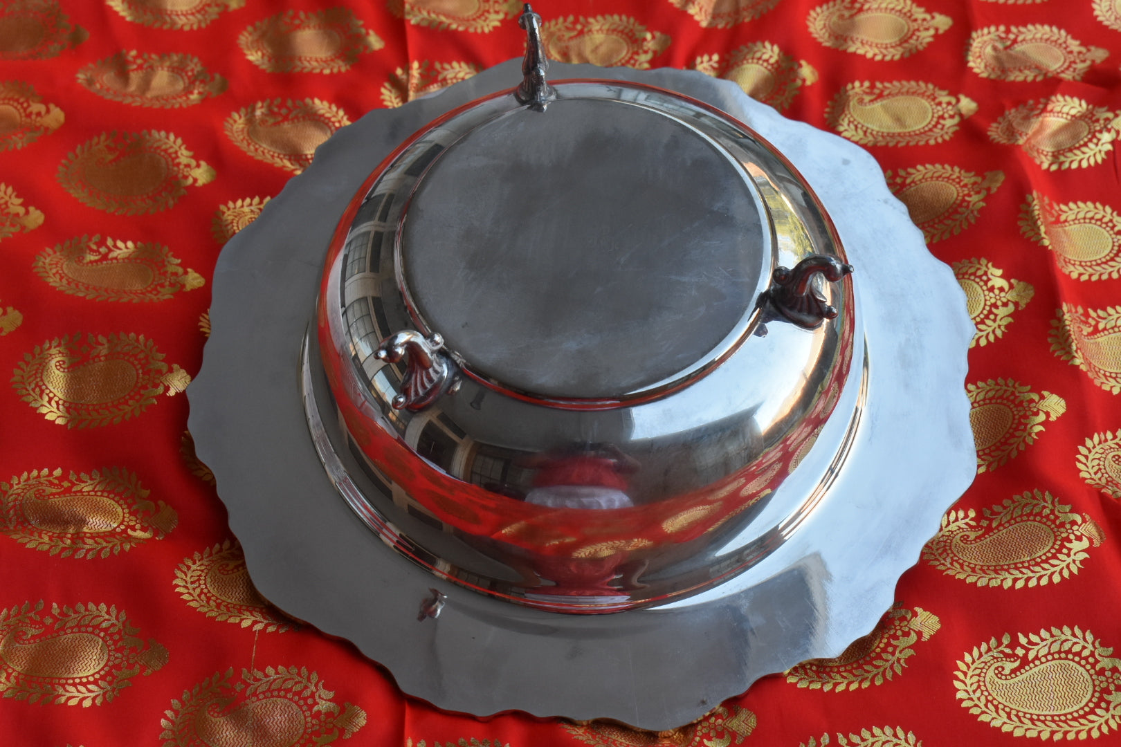 Silver Plated Mid Century -  Serving Dish and Lid