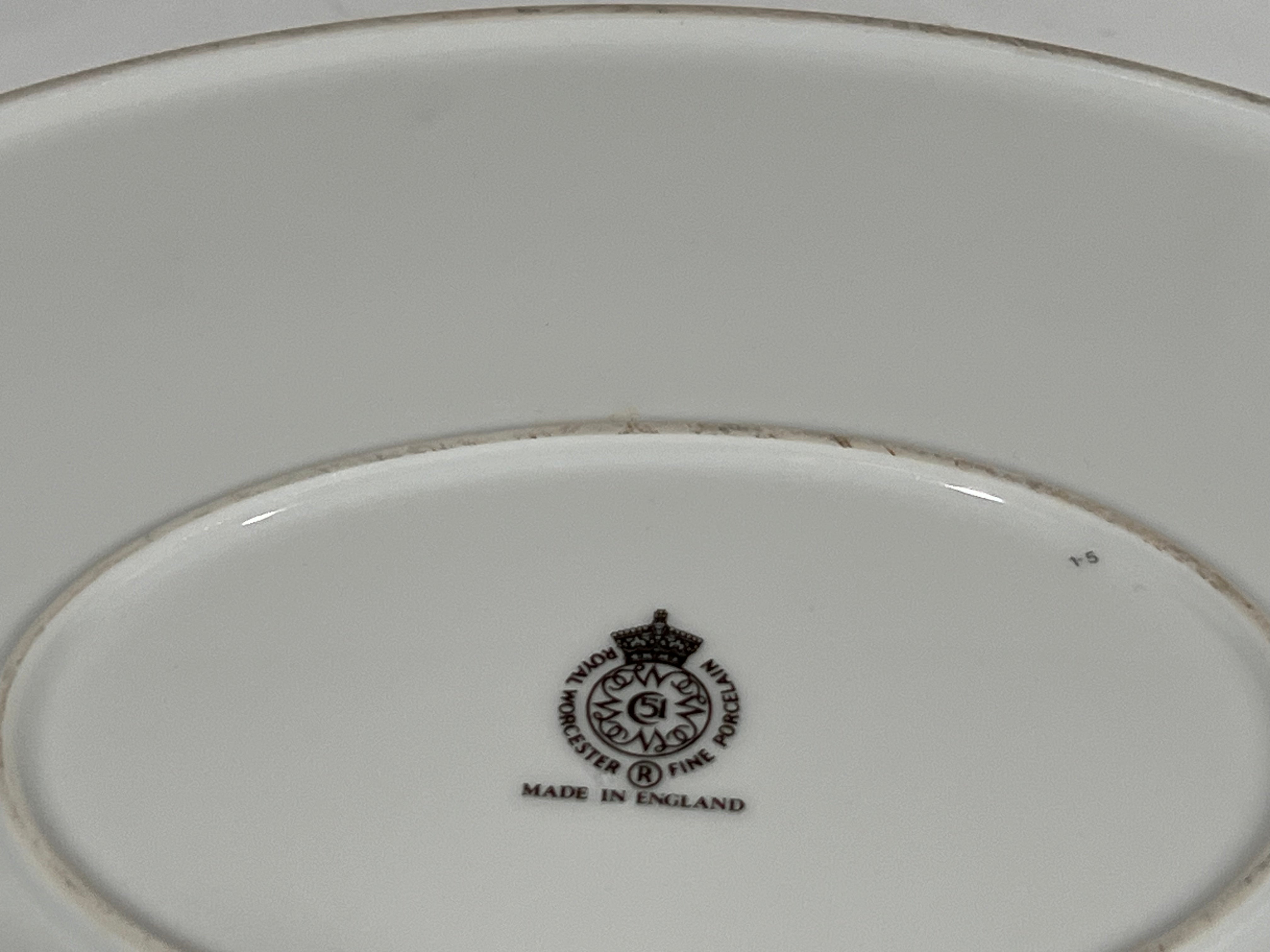 Royal Worchester Evesham Original Porcelain Fine China - Oval Platter - Gold Trim - From England