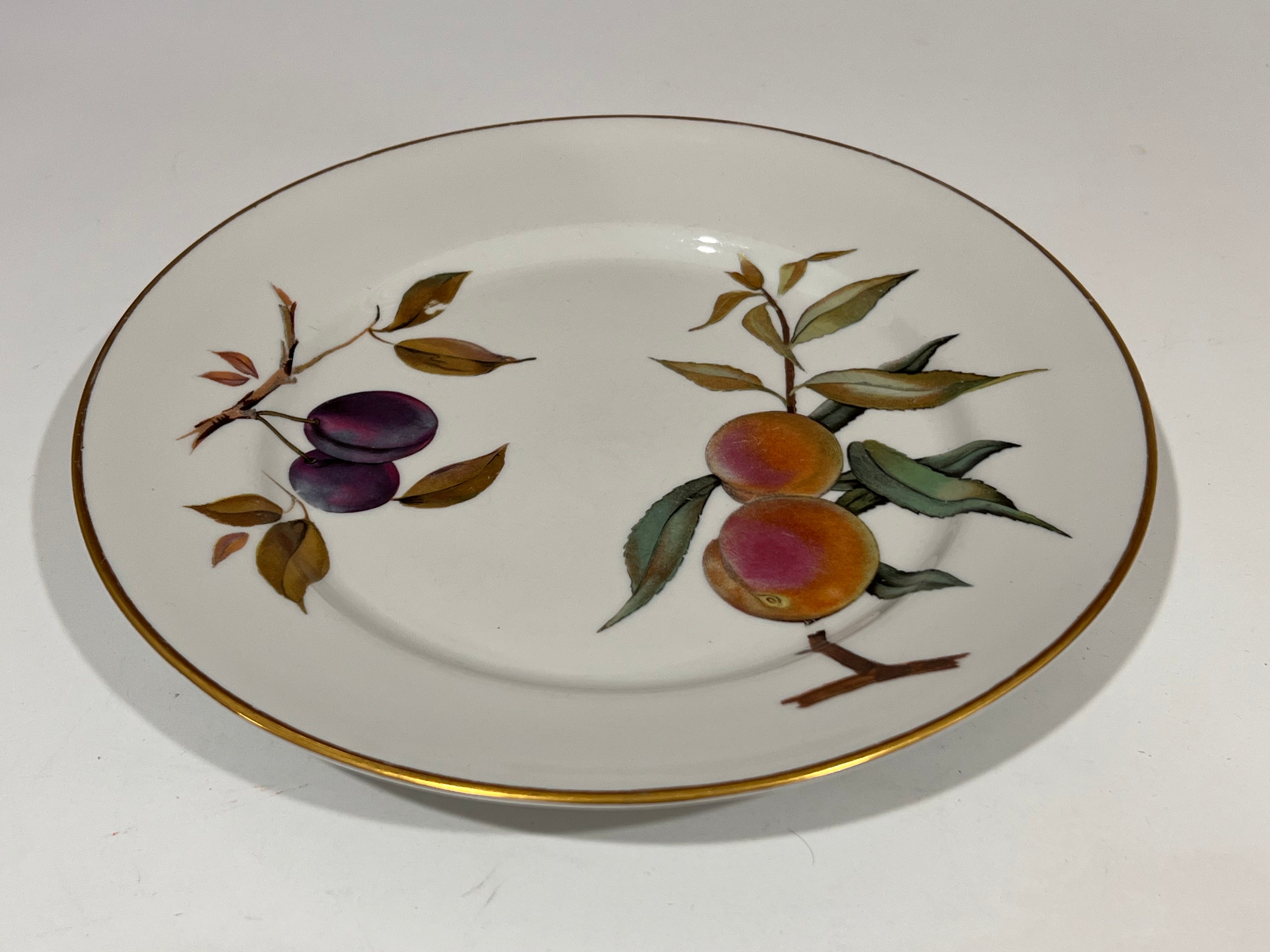 Royal Worchester Evesham Original Porcelain Fine China - Medium Size Platter  - Gold Trim - From England