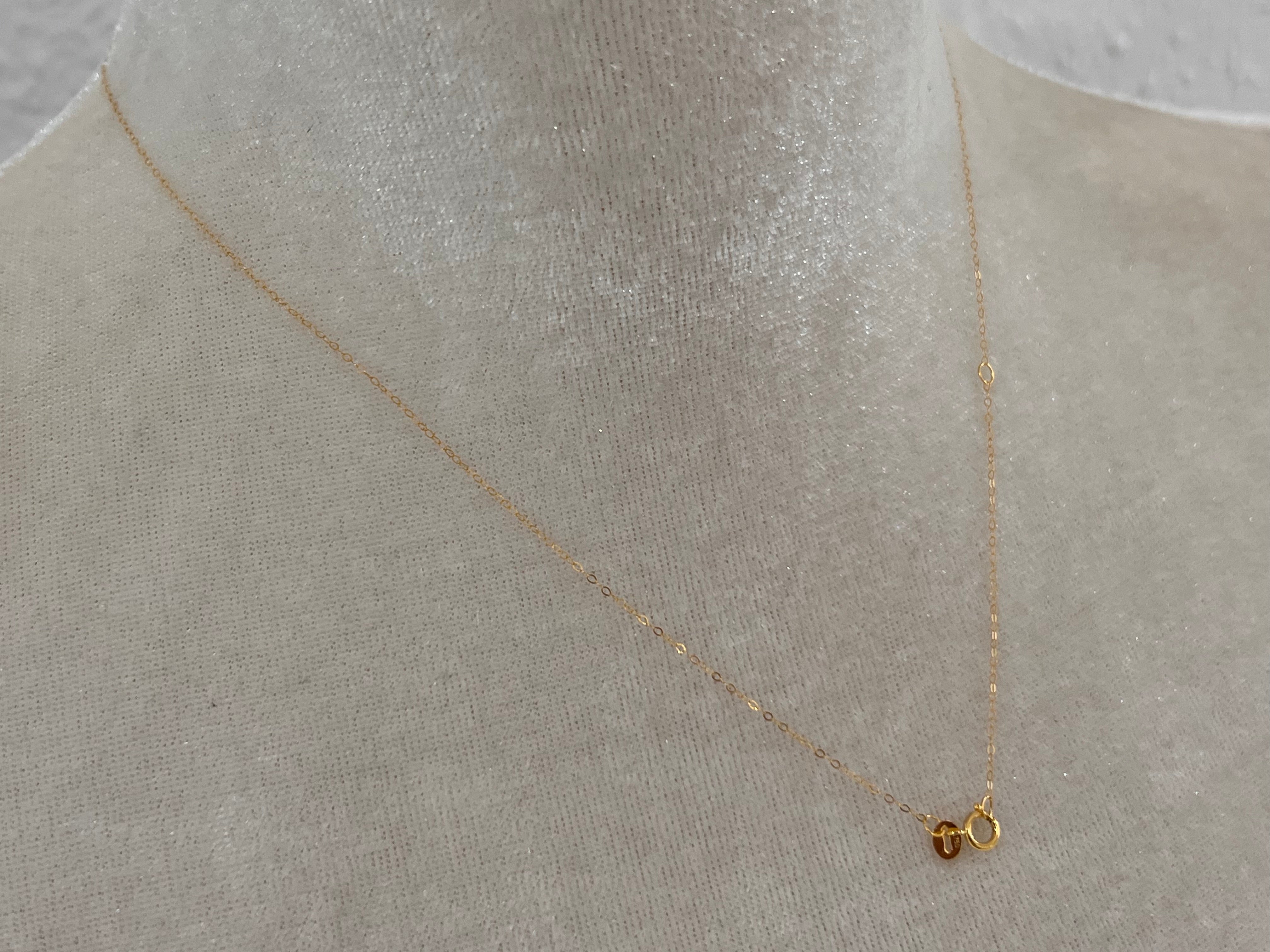 18k Gold Chain Dainty Adjustible length 18"