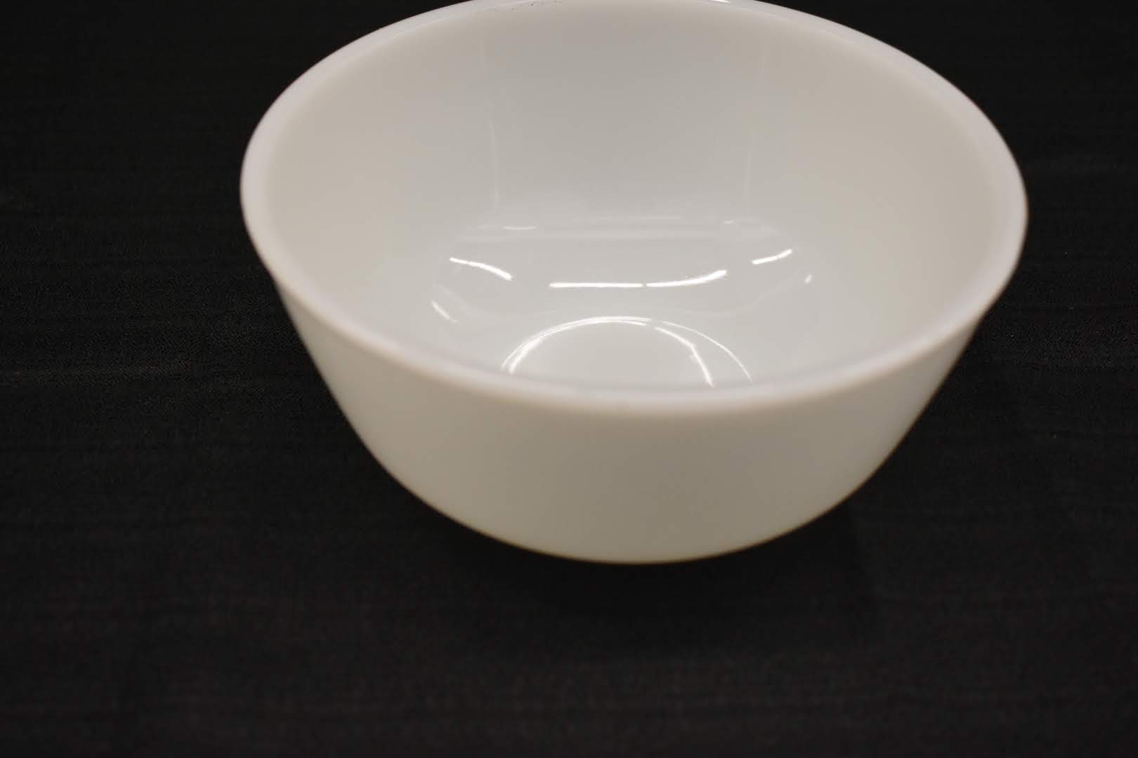 Porcelain Opaque Milk Glass Bowl - 7"