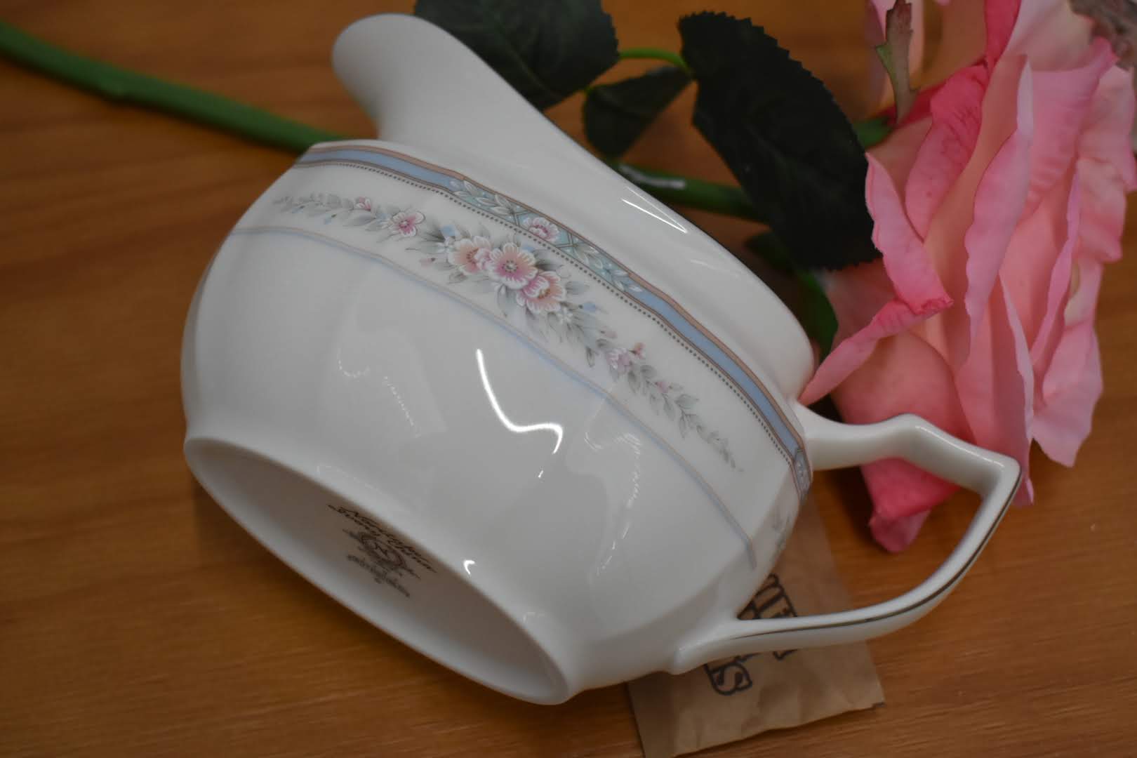 Noritake Rothschild  - Fine Porcelain China - Big Creamer, Gravy Bowl