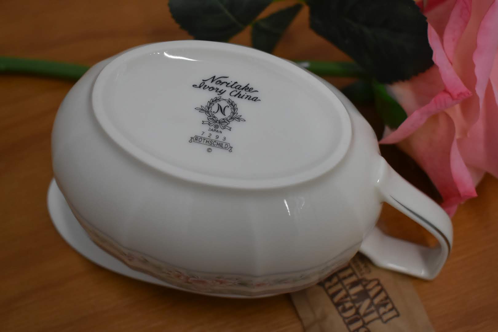 Noritake Rothschild  - Fine Porcelain China - Big Creamer, Gravy Bowl
