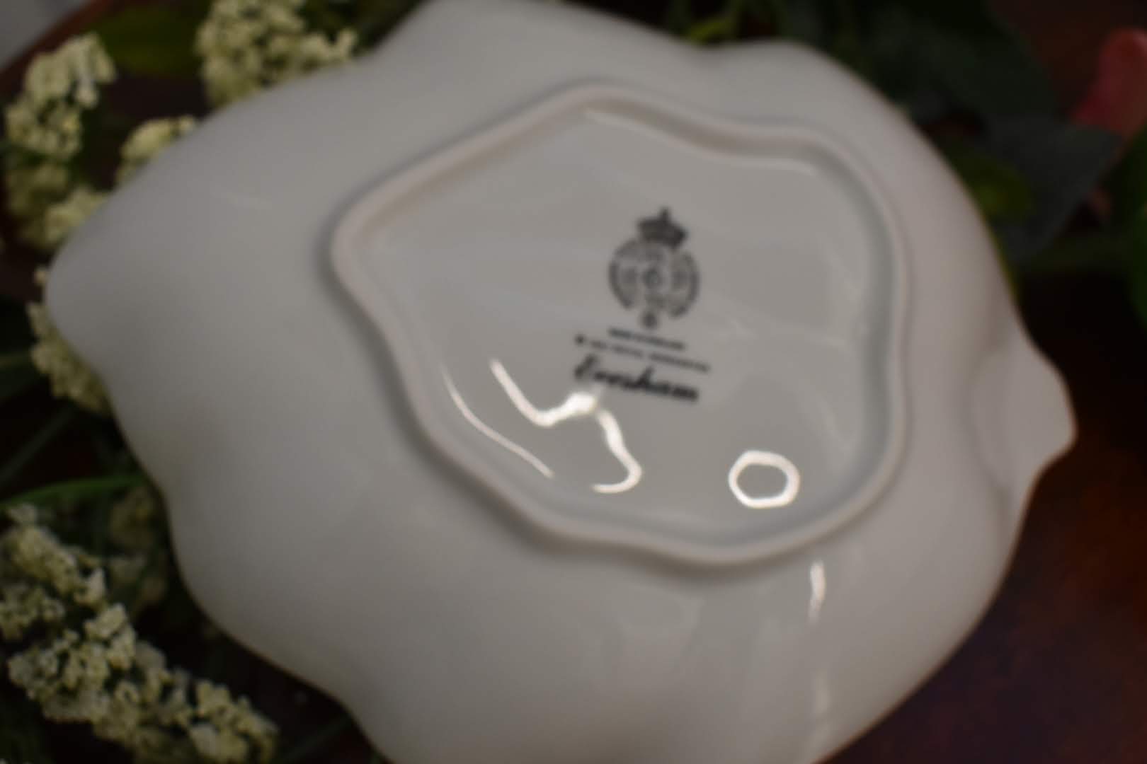 Royal Worchester Evesham - Fine Porcelain China - Condiment Platter - Gold Trim - From England