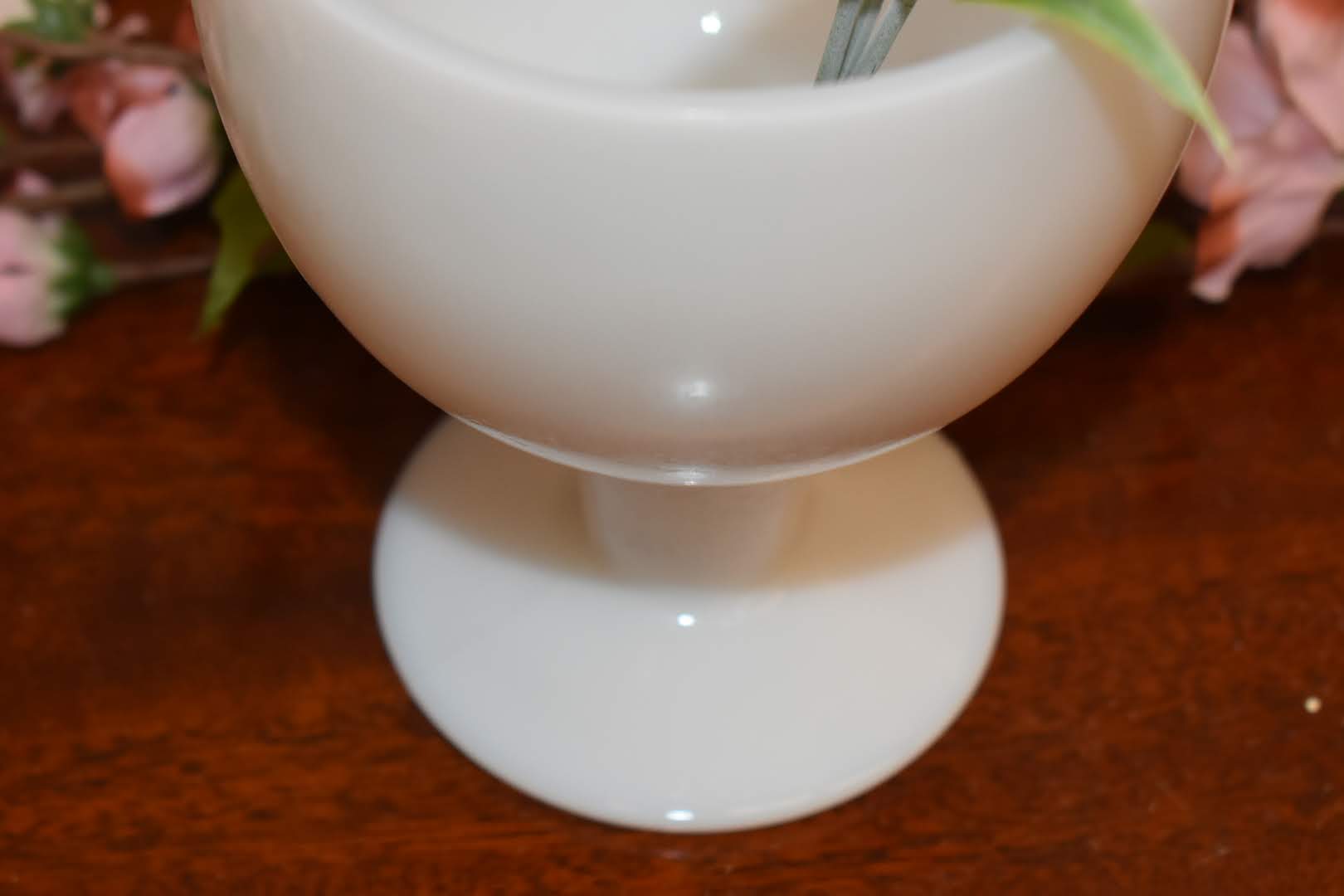 Porcelain Opaque Milk Glass - Collectible - Succulent plant Vase, Cereal bar bowl