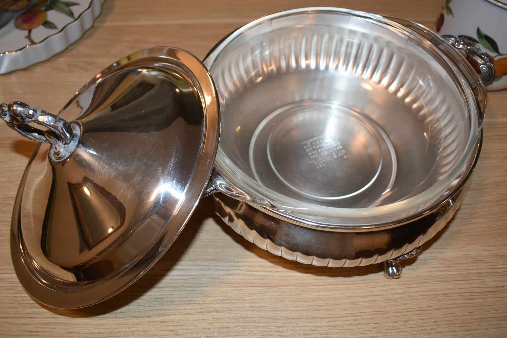 Silver Plated Mid Century - Serving Dish and Lid