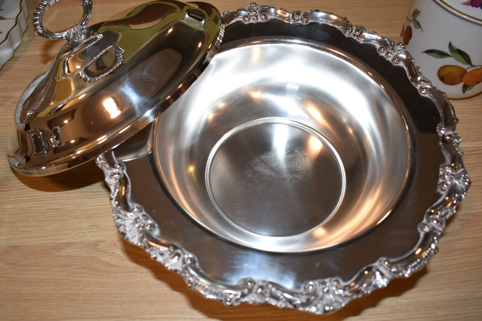Silver Plated Mid Century -  Serving Dish and Lid