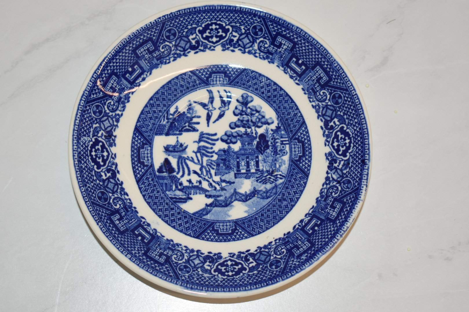 Oriental Blue White Floral Design - Home Décor - Small Plate