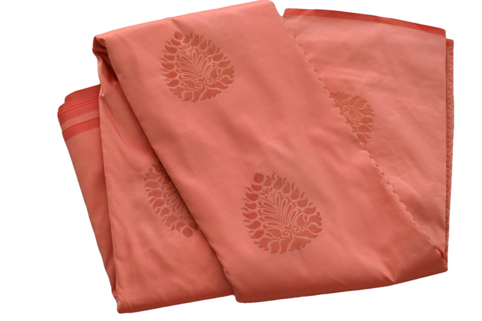 Peach Colour Linen Silk Saree – Orgenza Store