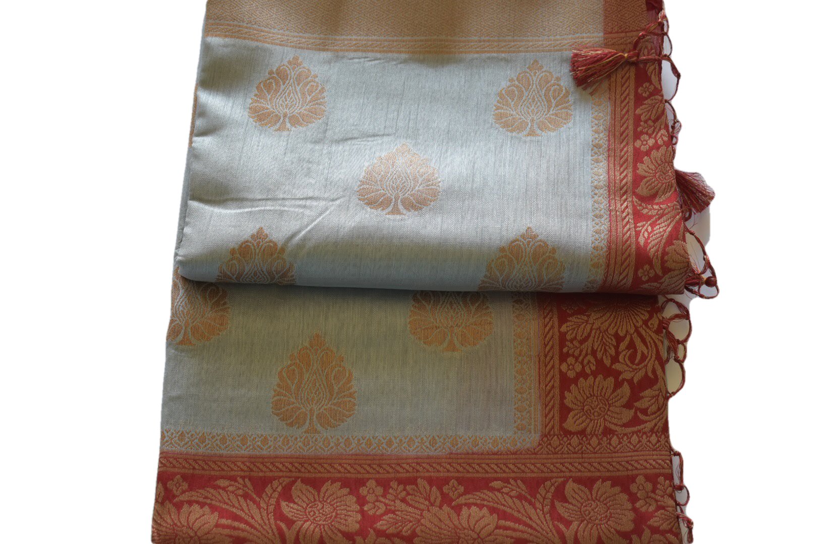 Grey Color - Silk Saree Contrast Border, Pallu - Silk Zari Thread