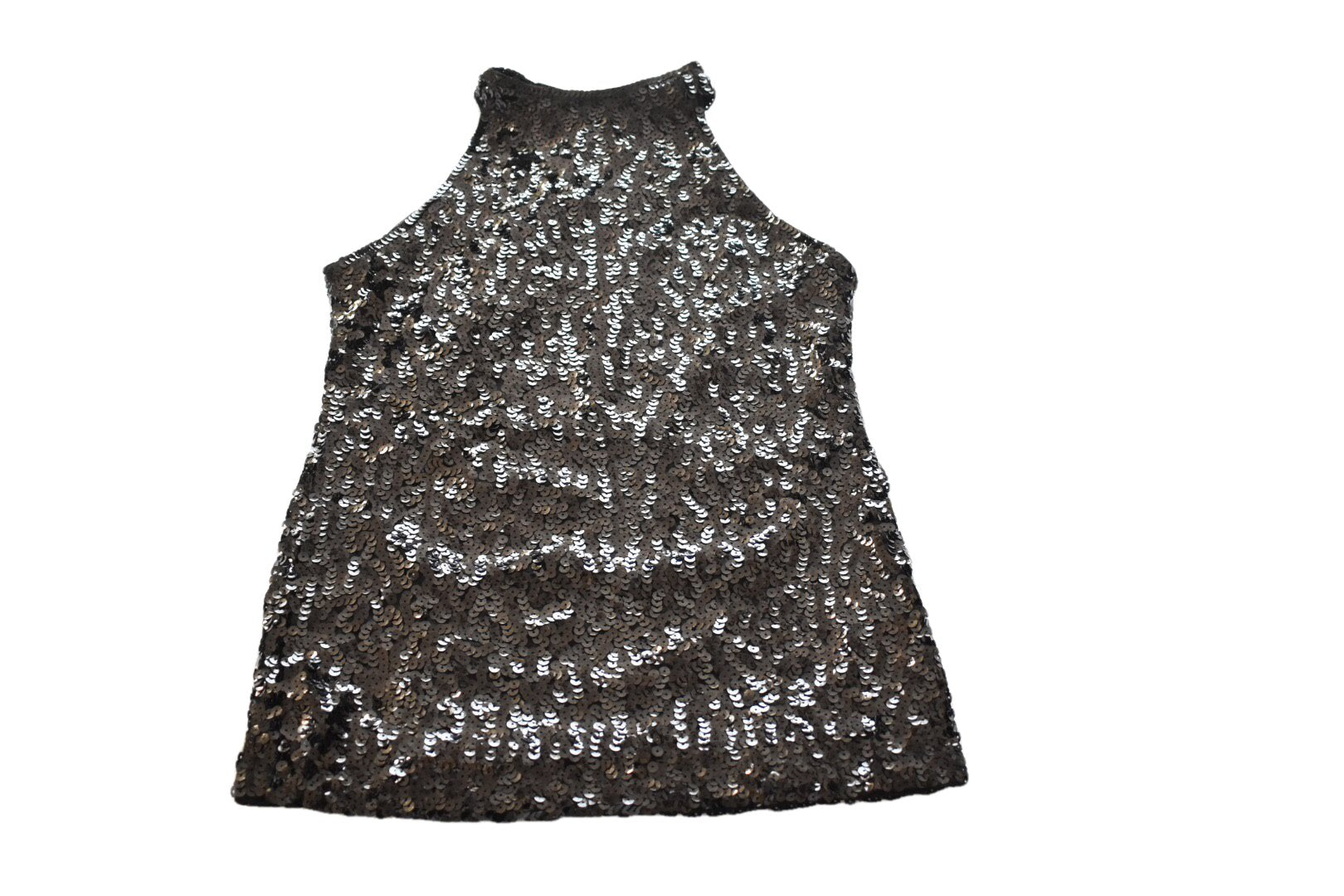 Black Sequin Blouse - For Saree And Lehenga - Halter Neck without sleeves