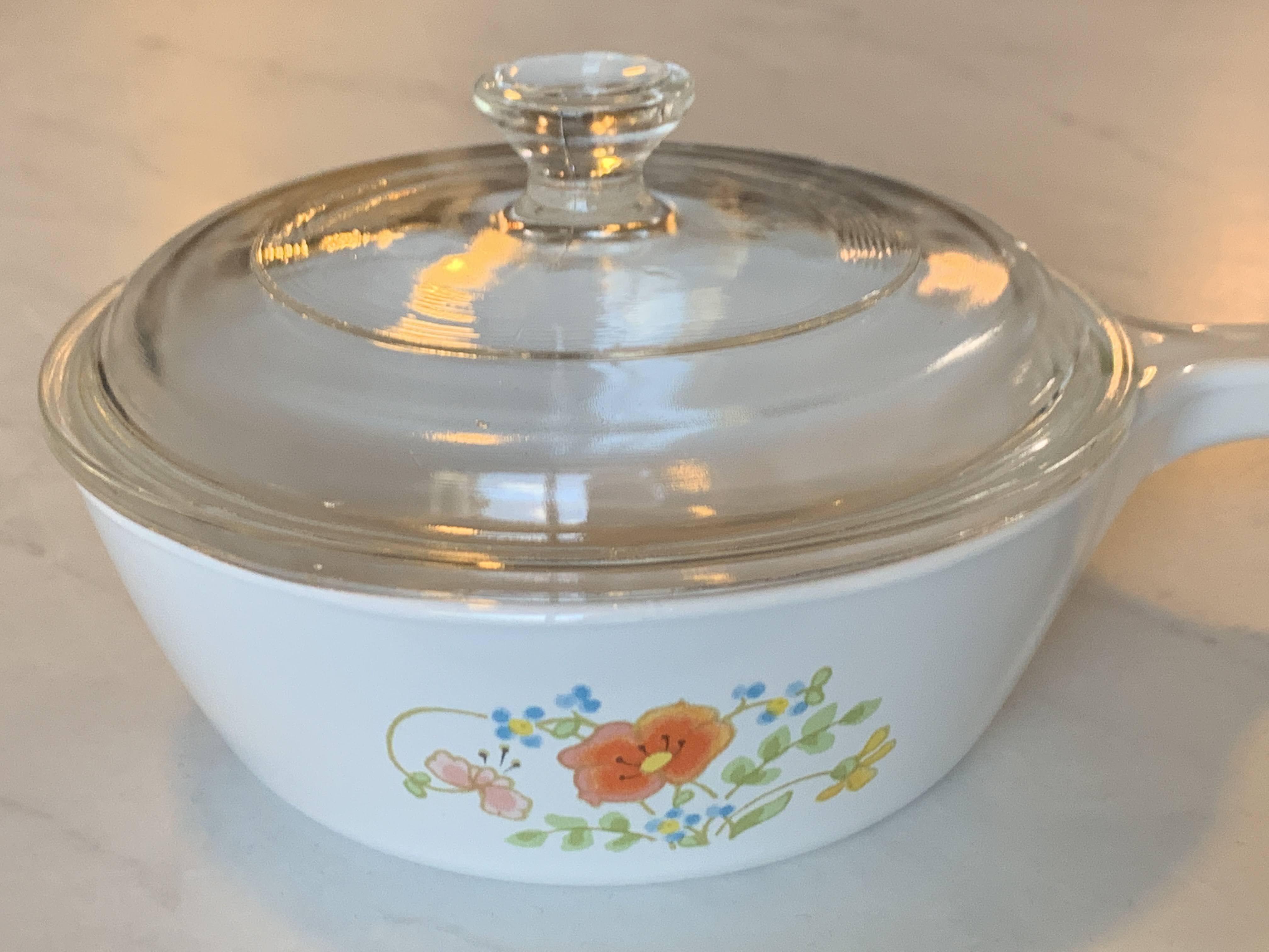 Wild Flower Bouquet 2 - Corning Ware Casserole - Round Shape With Handle and lid