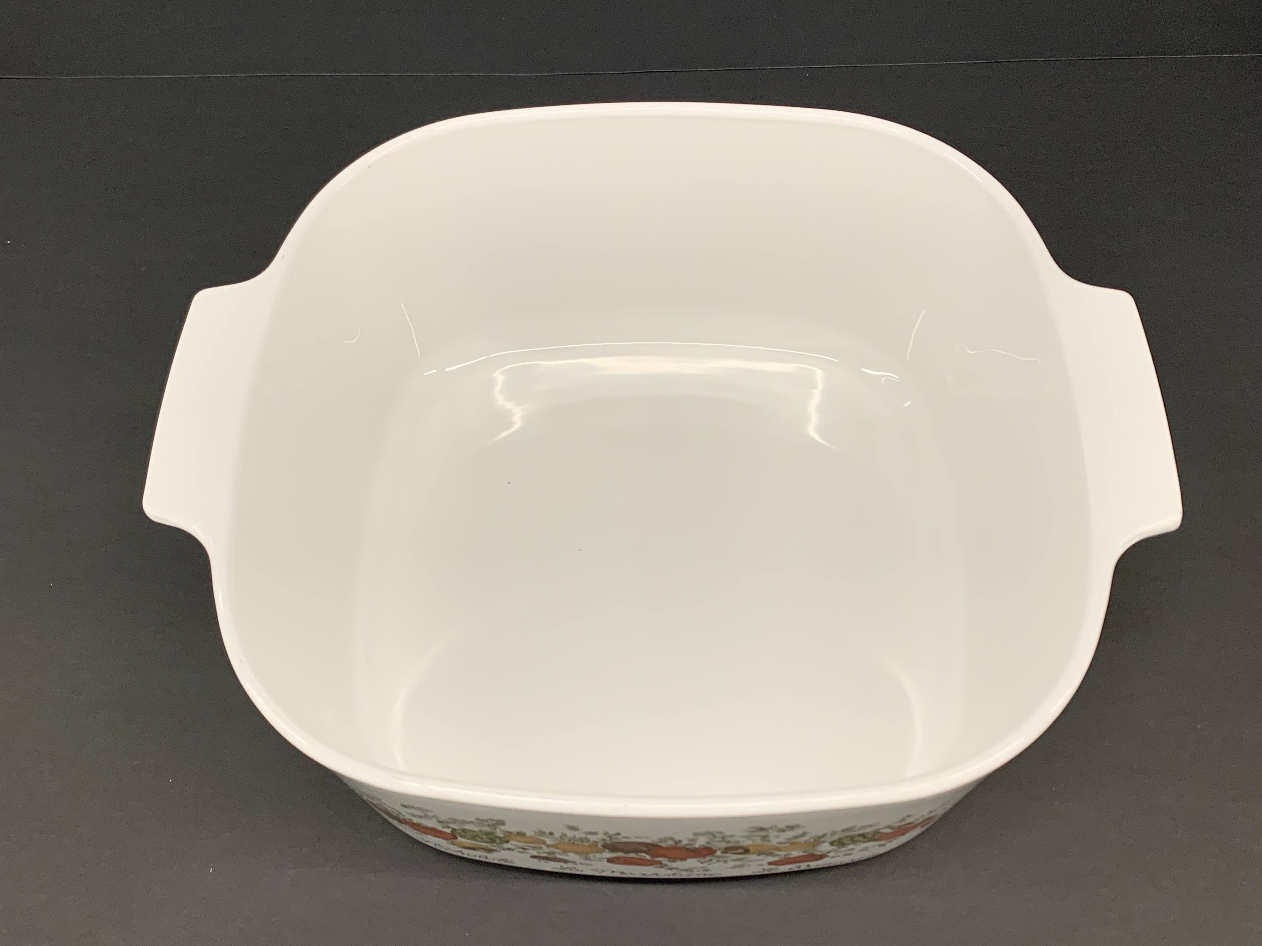 Spice Of Life - Corning Ware Casserole - Square Shape With Lid