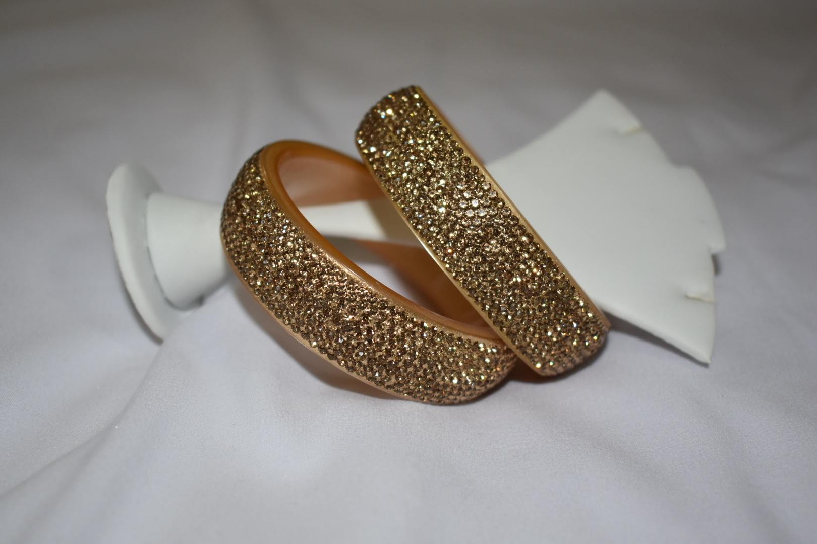 Bangle Gold Color - Crystal Stone studded , Bangle