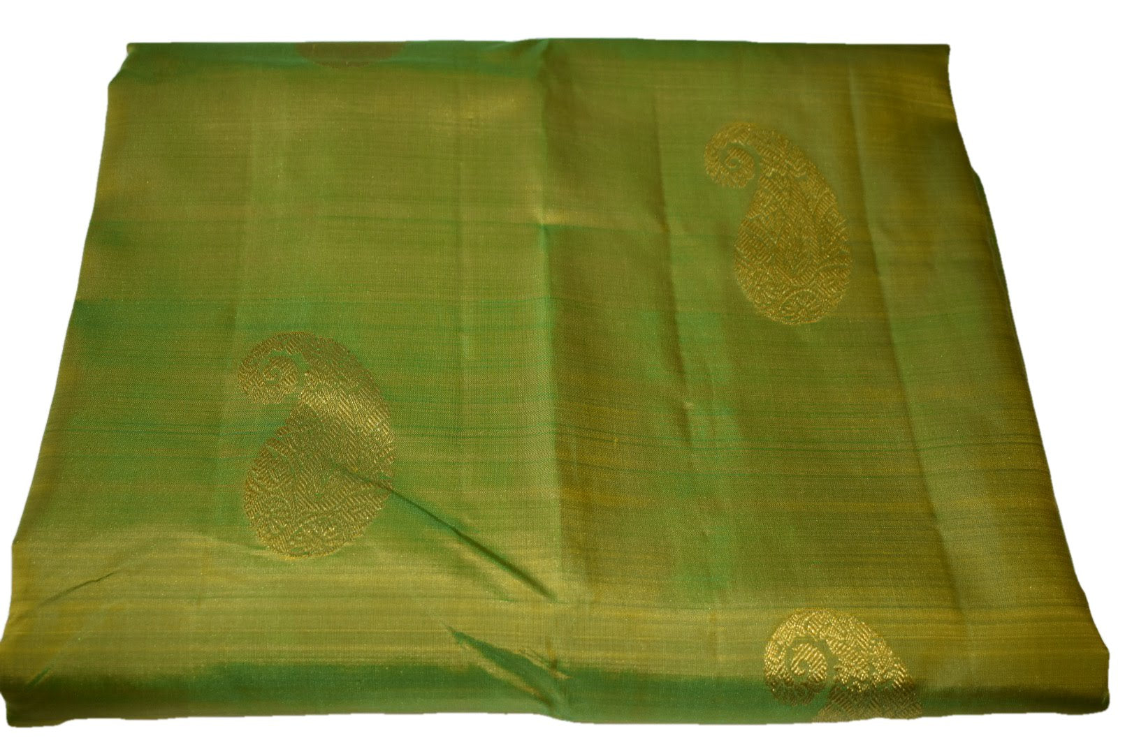 Green Two Tone Color - Pure South Silk Saree - Silk Zari Thread Pattern