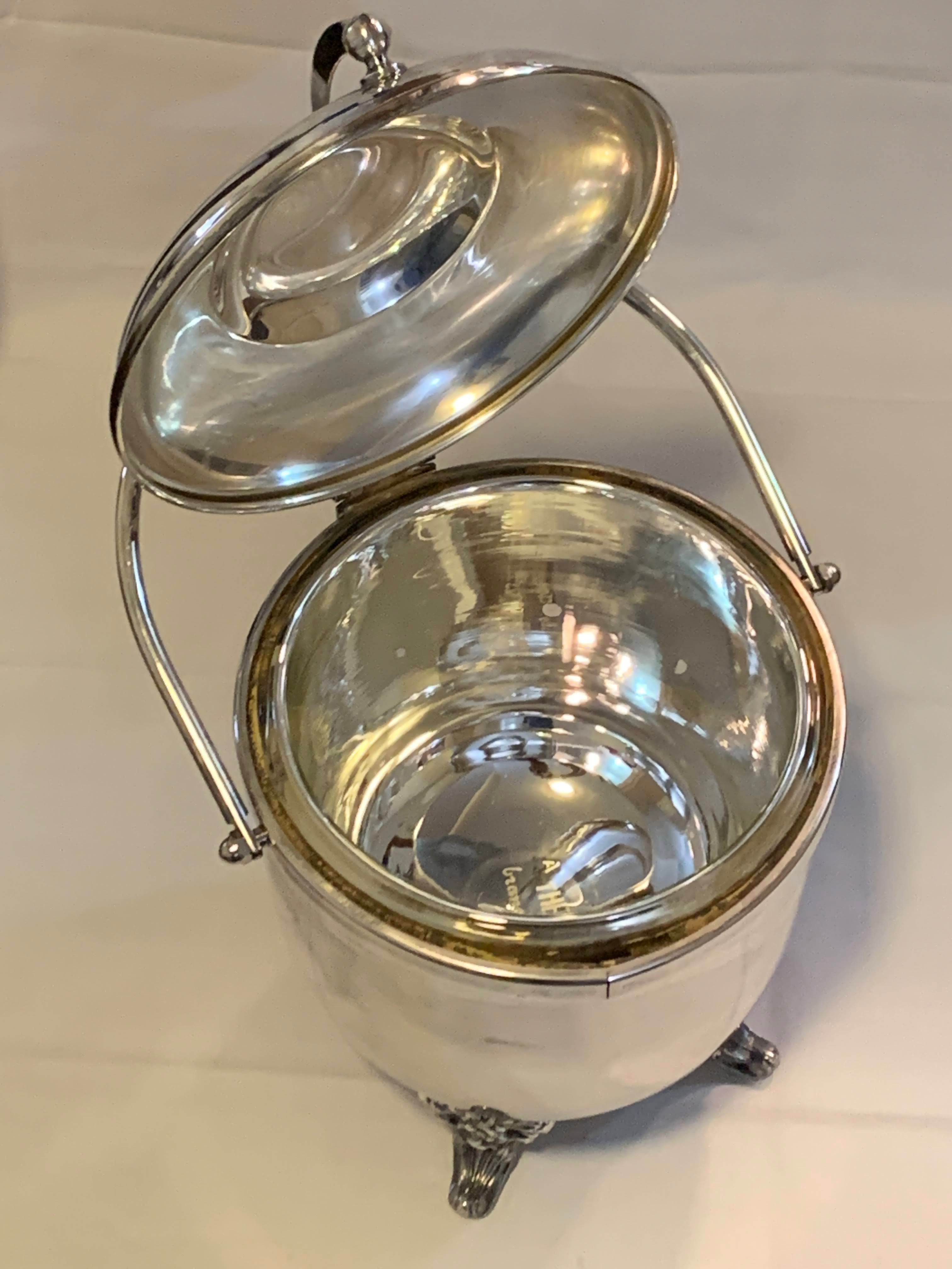 Victorian Antique Silver Plated - Ice Bucket- Home Decor