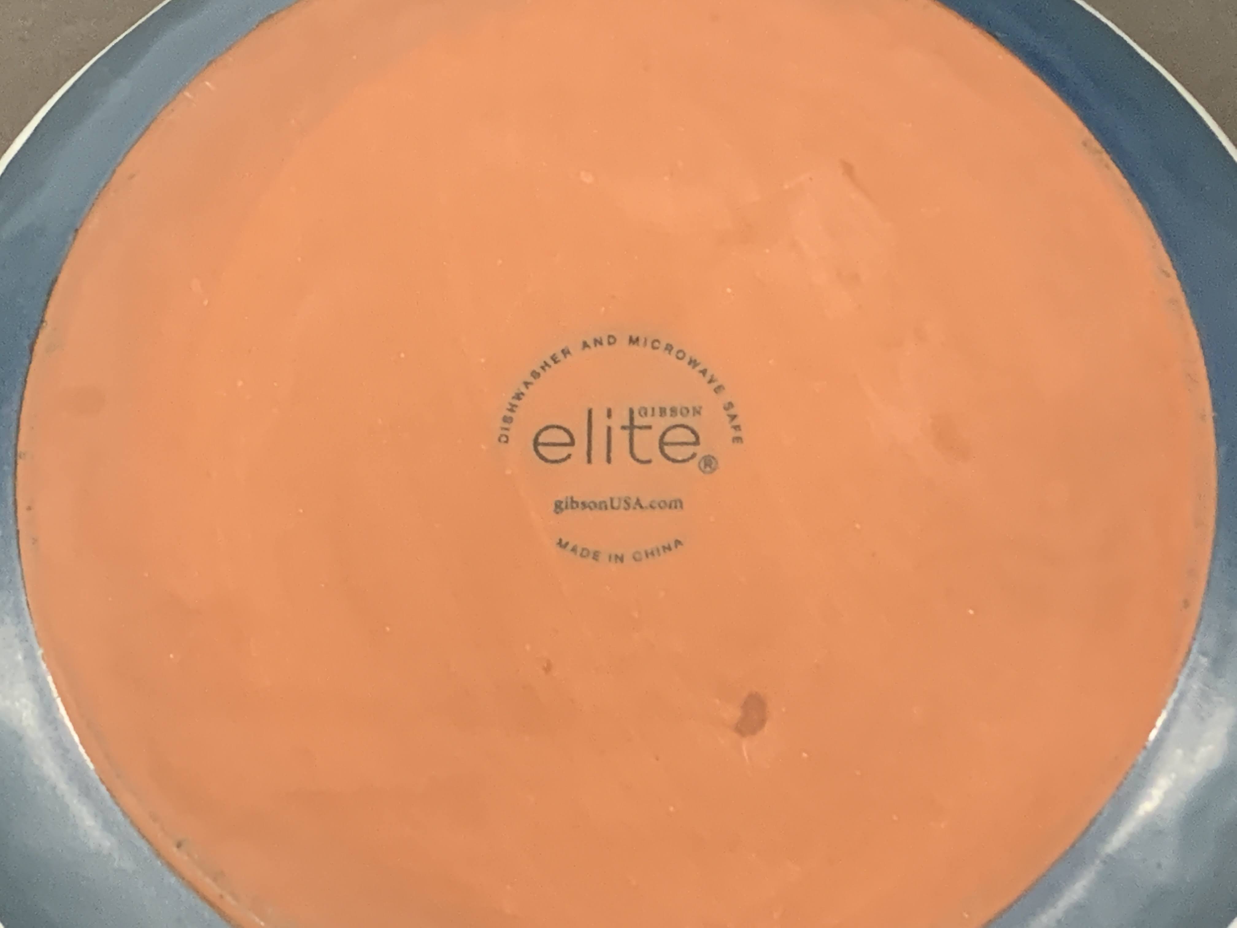 Gibson Elite - Ivory Brown Color - Stoneware - Set of 2 Vegetable Bowls