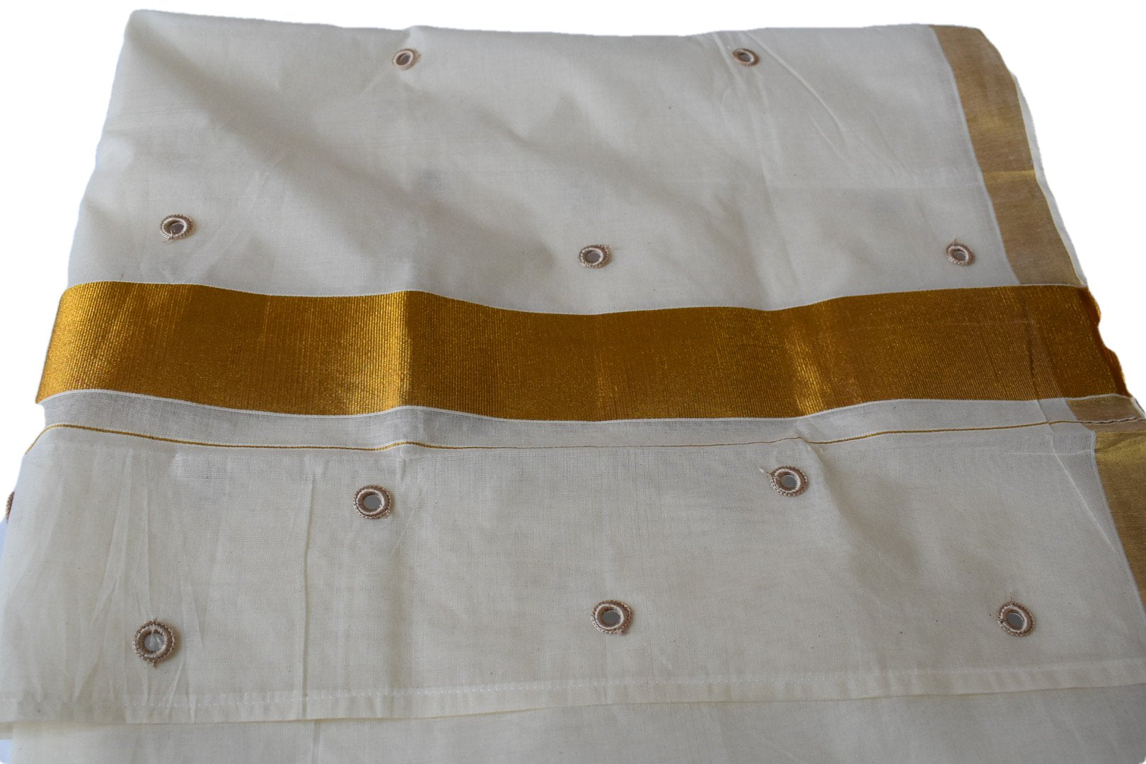 Kerala Sarees | Kerala Sarees Online | Buy Kerala Saree Online | White Saree  With Golden Border – Lady India