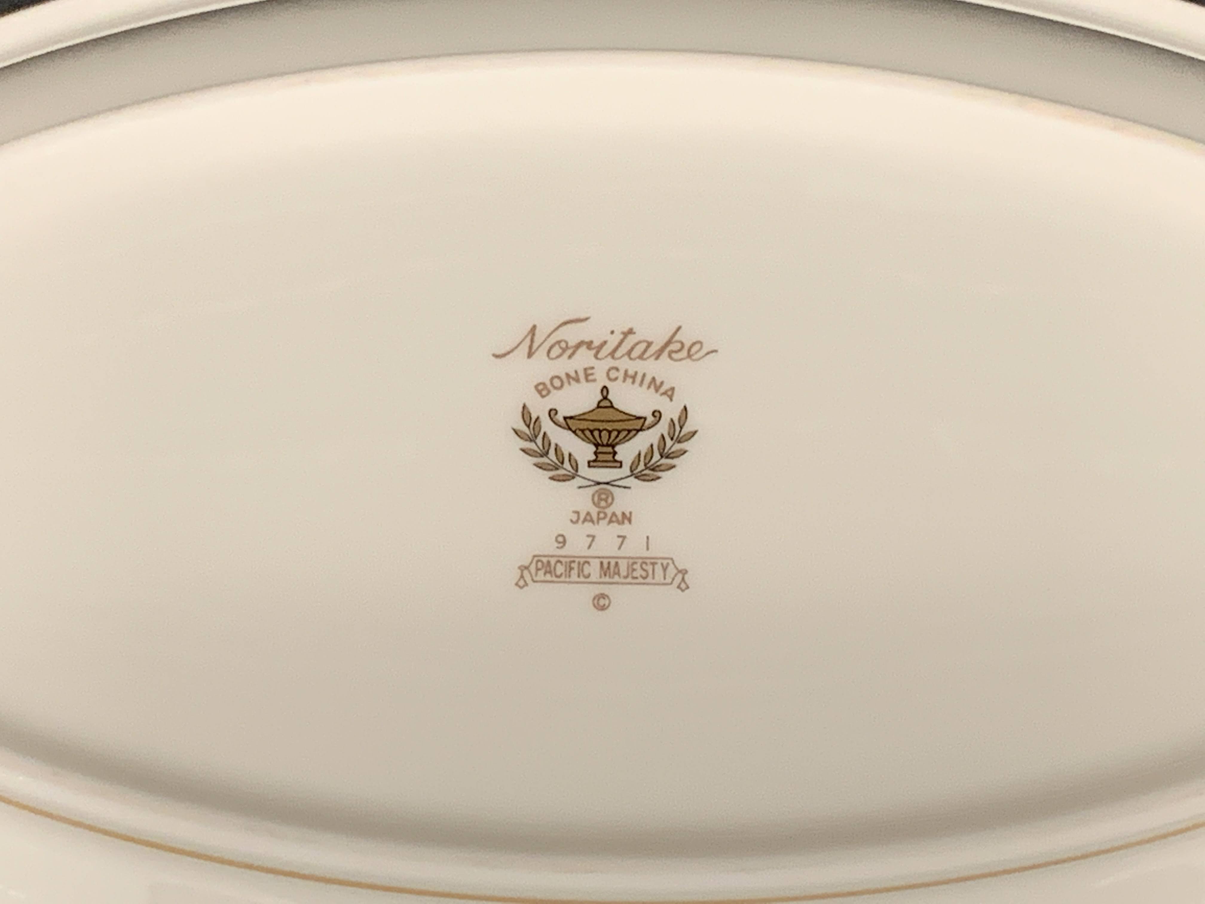 Noritake Pacific Majesty Pattern - Porcelain Fine China - Oval Vegetable Bowl