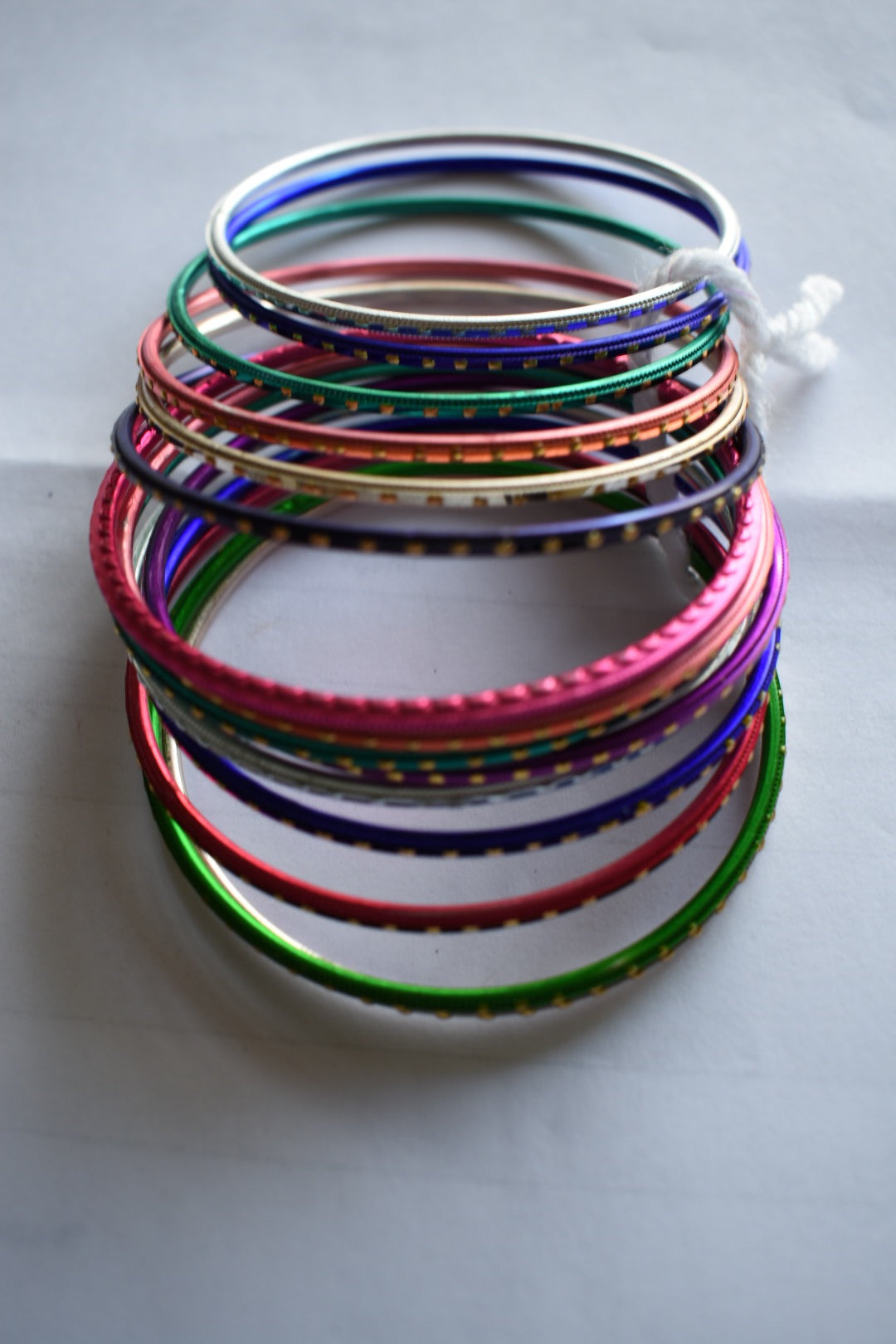 Multicolored Assorted Metal Bangles