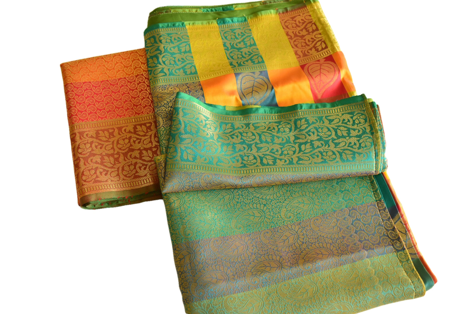 Buy Yellow Green Color - Silk Saree Online in USA